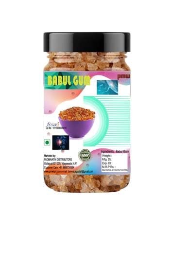Pmw - Babul Gum - Jar Pack - Vachellia nilotica Gum -Arabic tree Laddu Gond - Karuvelam - 100 Grams