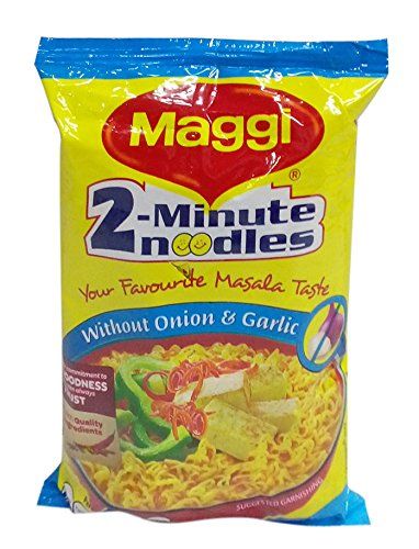 Maggi 2-Minute Noodles - No Onion and No Garlic, 70g Pouch