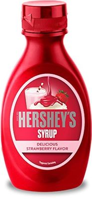 HERSHEY's Strawberry Flavored Syrup|Delicious Strawberry Flavor,Liquid|200 G Bottle