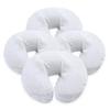 4, White: London Linens Pack Of 4, Premium Extra Thick Flannel Massage Table Face Rest Cover Cozies, Includes 4Pcs (White) view 1