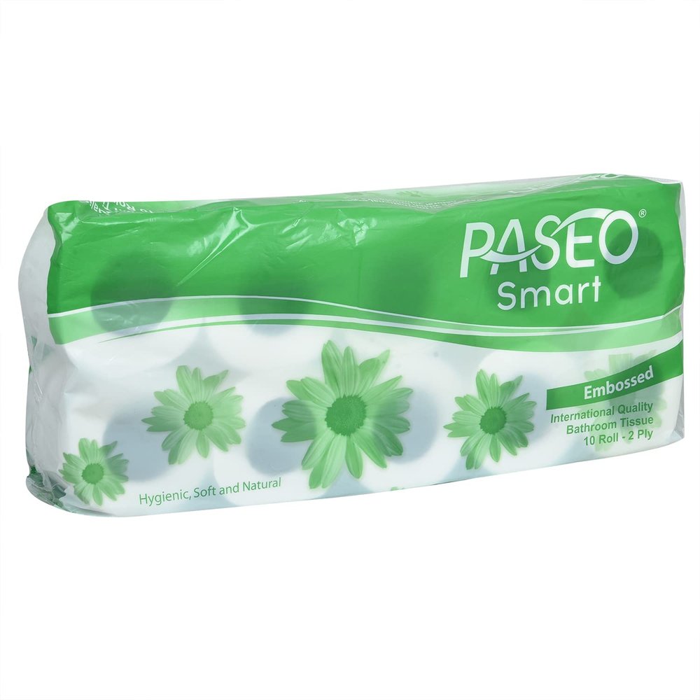 Big Bazaar Combo - Paseo Toilet Tissue Paper Roll Smart, 10 Numbers (Buy 1 Get 1, 2 Pieces) Promo Pack