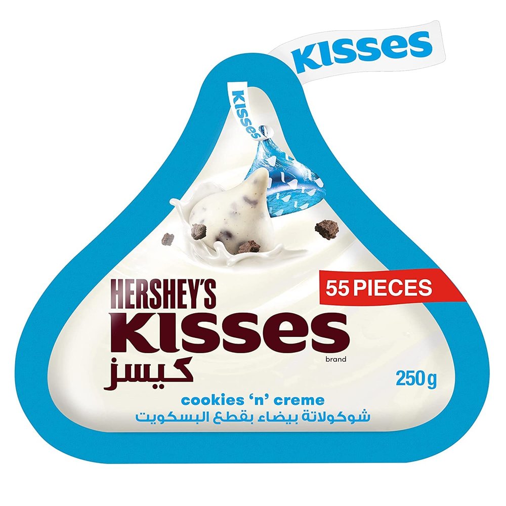 Hershey's Kisses Cookies n Creme 55 Pieces, 250g
