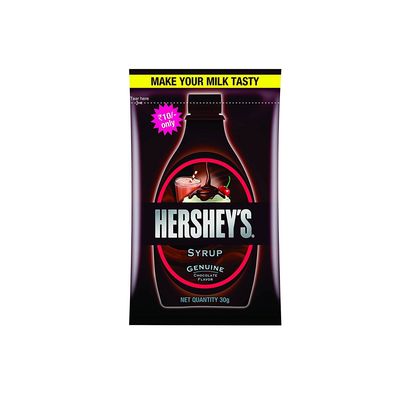 Hershey's Chocolate Syrup Sachet, 32g - [Pack of 20]