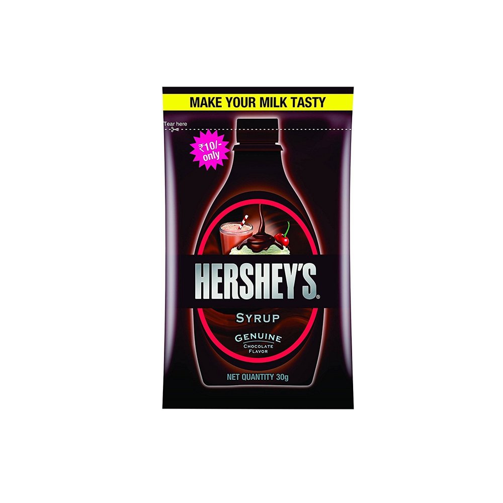 Hershey's Chocolate Syrup Sachet, 32g - [Pack of 20]