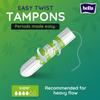 Bella Tampon Super Easy Twist for Women | High Absorbtion | For Heavy Flow | Soft & Safe Protection | Pack of 2 | 16 Pcs Each view 4