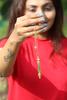 Jet Long Karnak Isis Ring Gold Pendulum Plate Chamber w/Chord Reiki Wiccan Free Booklet Jet International Crystal Therapy Healing Dowsing Metaphysical Spiritual Answers Occult Mystic view 4