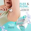LetsShave Evior 6 Razor Blade Refills for Women (Pack of 2) | Mid-Flex Blades & Dual Moisture Bar infused with Aloe vera & Avacado | Bikini Area & Full Body Hair Removal Razor view 3