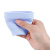 Collapsible Silicone Cup for Sterilizing Menstrual Cups and Storing Your Diva Cup - Foldable for Travel(Blue) view 3