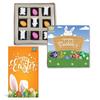 BOGATCHI Chocolate Eggs and Bunnies, Easter Eggs and Bunnies,Chocolate Eggs and Bunnies for Easter Celebrations, 9 Pieces + Free - Easter Greeting Card view 1