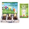 BOGATCHI Chocolate Bunnies , Easter Chocolate Bunnies, Dark and White Chocolate Bunnies for Easter Celebrations, 6 Pieces + Free - Happy Easter Greeting Card view 1