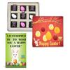 BOGATCHI Chocolate Eggs and Bunnies, Easter Eggs and Bunnies, Eggs and Bunnies for Easter Celebrations, 9 Pieces + Free - Easter Greeting Card view 1