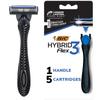 BIC Flex 3 Hybrid Men's Razors with 4 Refills view 1