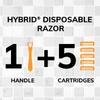 BIC Flex 3 Hybrid Men's Razors with 4 Refills view 2