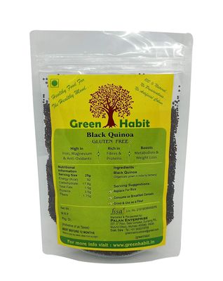 Green Habit Healthy & Nutritious Black Quinoa, Peruvian (250 gram Pack)