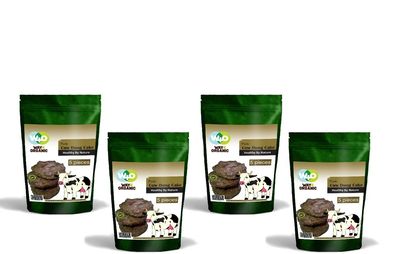 Way 4 Organic Natural Cow Dung Cake (Solar Dried) 5 Pieces - Pack of 4