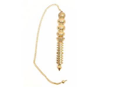 Jet Long 10 Plate Isis Orion Gold Pendulum Combine Ring Chamber Reiki Wiccan Free Booklet Jet International Crystal Therapy Healing Dowsing A++ Metaphysical Spiritual Answers Occult Mystic