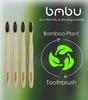 Bamboo Toothbrush 4 Pack - Medium/Soft Charcoal Bristles Tooth Brushes Wooden Handle - BPA Free, Eco Friendly, Vegan Product Gift Idea, Sustainably Grown in Recycled Biodegradable Packaging view 4