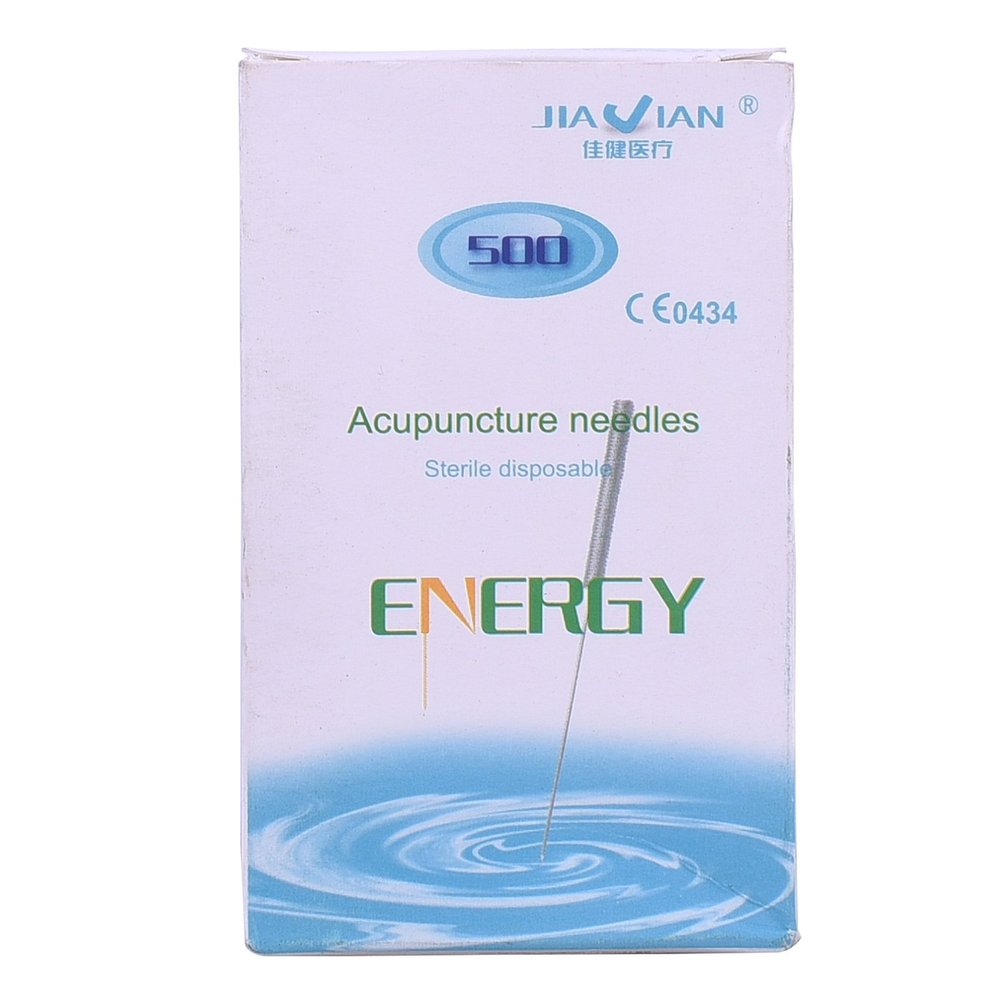 ACi Acupressure Health Care India Jiaaian Energy Sterile Disposable Acupuncture Needles (Pack Of 500 Needles) Size 0.25*25