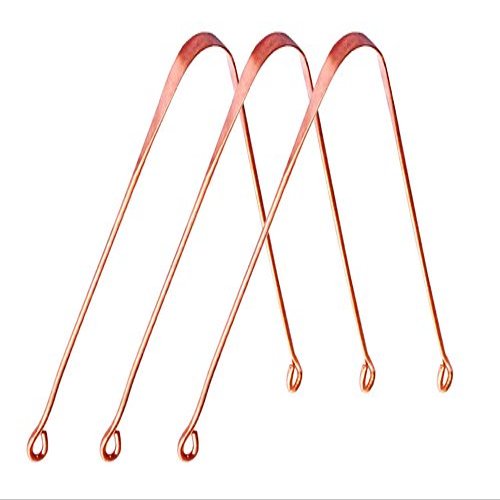 S N INTERNATIONAL PURE COPPER TONGUE CLEANER SET OF 3 PC