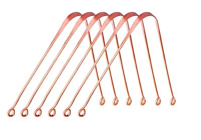 S N INTERNATIONAL PURE COPPER TONGUE CLEANER SET OF 6 PC