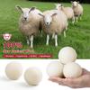 Tidy Monster 6 Pack All Natural Organic Wool Dryer Balls Xl Size - Reusable Chemical Free Natural Fabric Softener Anti Static Reduces Clothing Wrinkles And Saves Drying Time (White) view 3