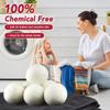Tidy Monster 6 Pack All Natural Organic Wool Dryer Balls Xl Size - Reusable Chemical Free Natural Fabric Softener Anti Static Reduces Clothing Wrinkles And Saves Drying Time (White) view 4
