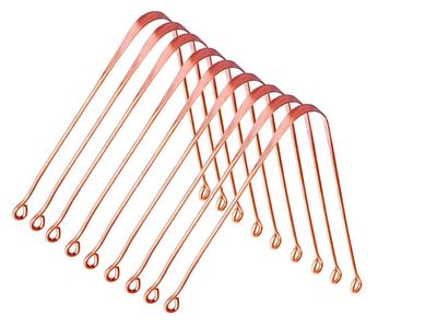S N INTERNATIONAL PURE COPPER TONGUE CLEANER SET OF 9 PC