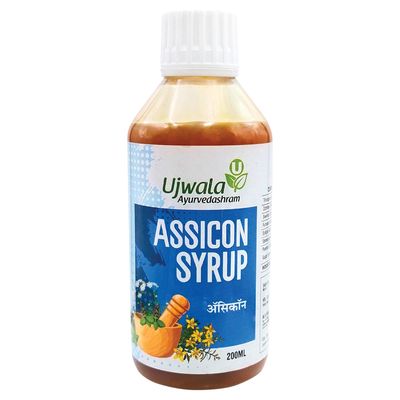 Ujwala Ayurvedashram Assicon Syrup - 200 Ml For Acidity & Gases