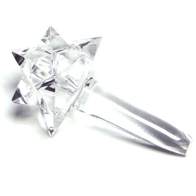 Nature's Crest Crystal Quartz Sphatik Transcendental Merkaba Comet Star 1 Pc Natural Clear for Healing Meditation Chakra Reiki Tool Sacred Geometry Crystal Gemstone Altar Decor Spiritual Gifts
