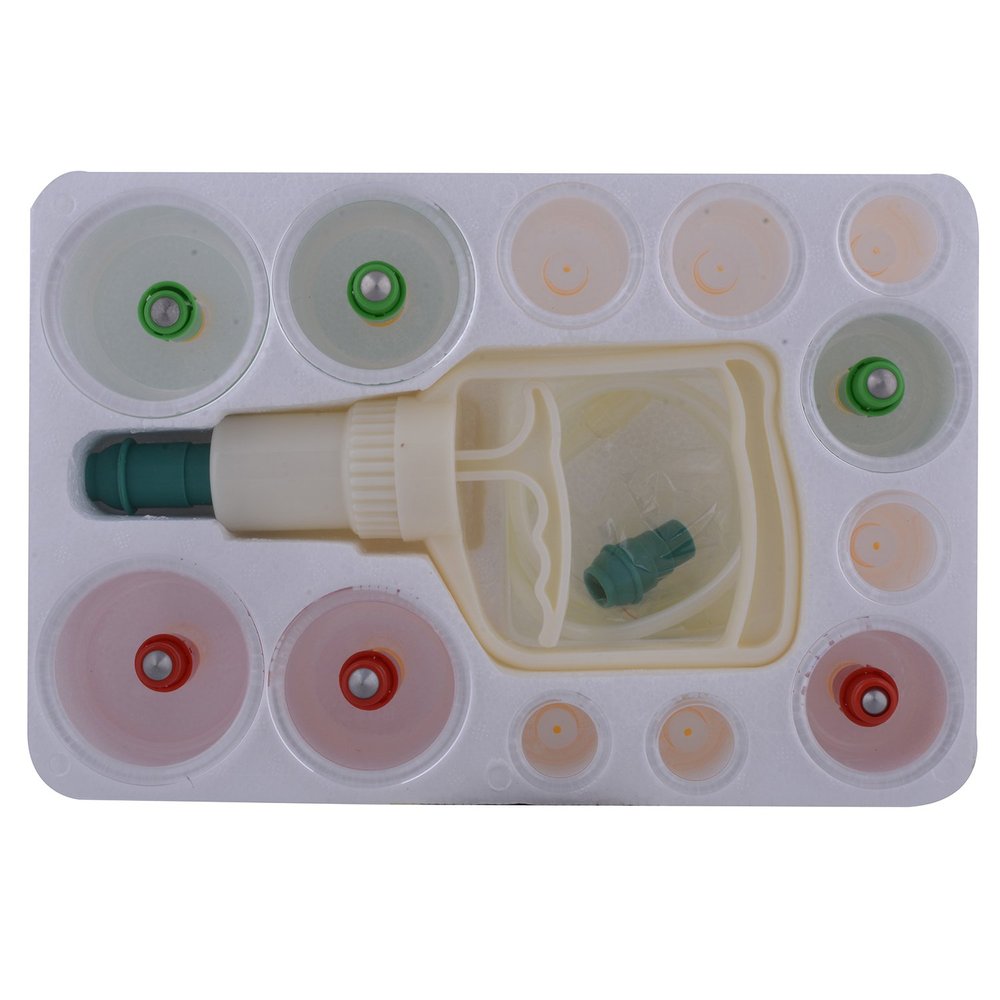 ACP ACUPRESSURE Vacuum Cupping Therapy Set Gold (12 Cups) Traditional Chinese Madicine