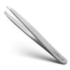 By MILLY Silver: Slant Tweezers | Stainless Steel | Perfectly Aligned And Hand-Filed Slanted Tips For Ultra Precision | Tweezers For Eyebrows | For Men And Women | Effortless Plucking | Pr view 1