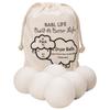 Upgraded Version(Made of The Latest Shearing)-Wool Dryer Balls-Pack of 6 XL,Premium Reusable New Zealand Natural Fabric Softener,Saves Drying Time, Handmade view 1
