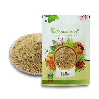 IndianJadiBooti Baheda Chilka Powder - Bahera Chilka Powder - Terminalia belerica | 250 Grams
