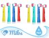 Milos Compatible Oral B Kids Replacement Brush Heads / 8 Pack of Kids Electric Toothbrush Heads / Compatible Kids Oral B Replacement Brush Heads view 2