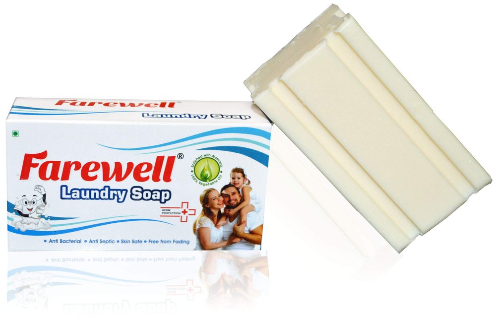 Farewell Laundry Washing Soap (Combo Of 12-Detergent Bars) Organic and chemical free/baby safe/for sensitive skin/laundry soap bar
