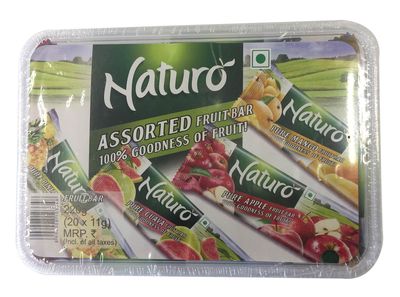 Naturo Fruit Bars - Assorted, 220g Box