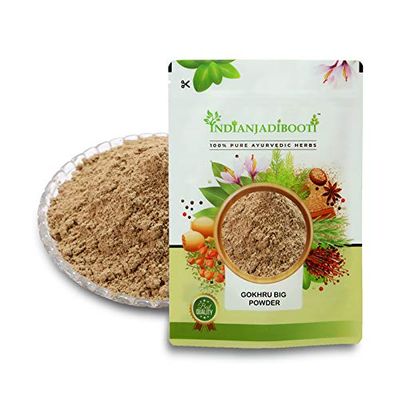 IndianJadiBooti Gokhru Bada Gokshura Tribulus Terrestris Powder, 250 Grams Pack