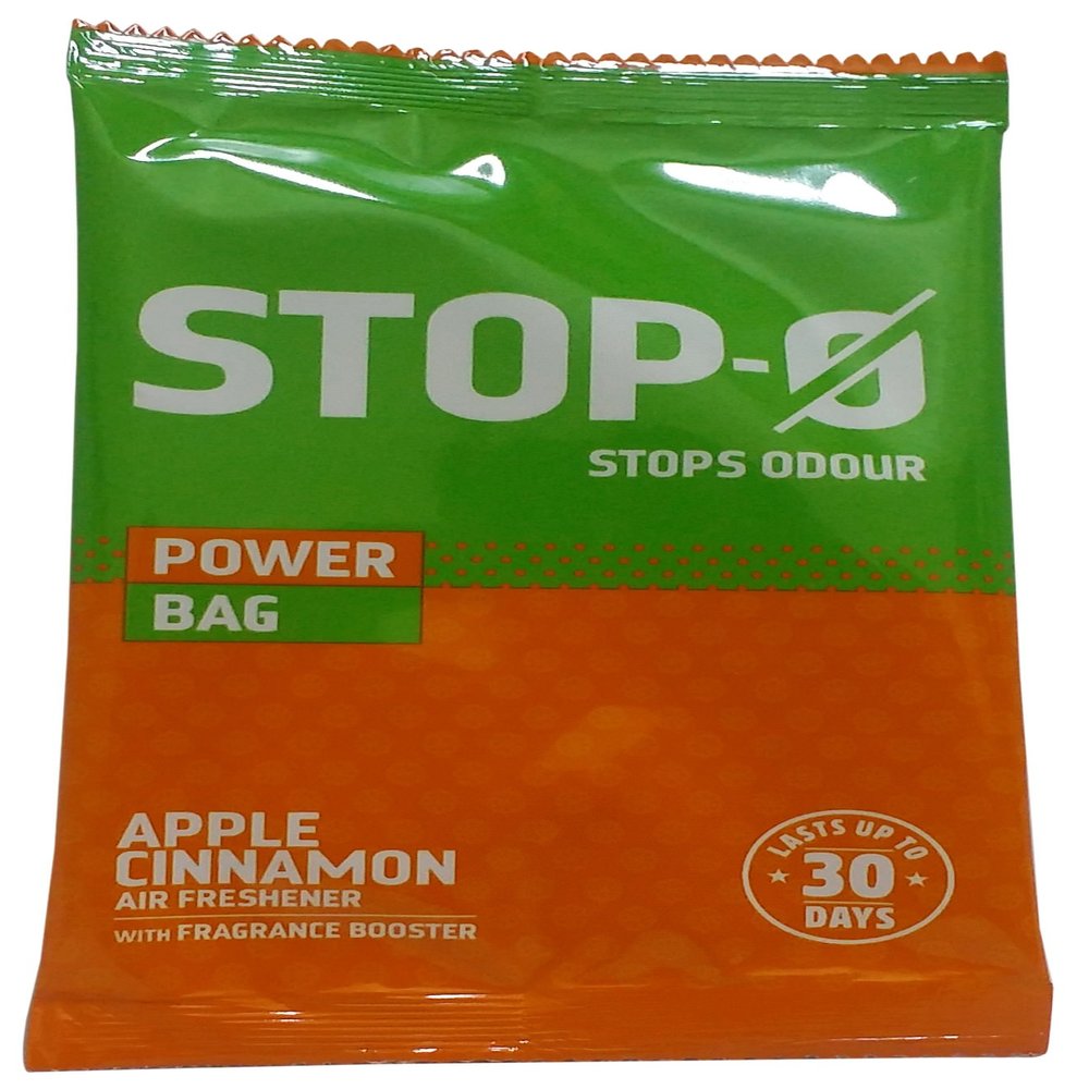 Stop-O Air Freshener Power Bag - Apple Cinnamon, 10g Pouch