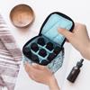 9 Bottles Essential Oil Carrying Case Shockproof Essential Oils Organizer Travel Bag Suitable for 5ml,10ml,15ml Bottles or 10ml Roller Bottles with Portable Handle and Double Zipper (Aqua Green) view 2