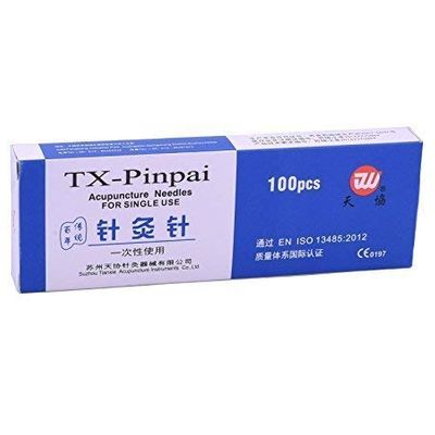 ACi Acupressure Health Care India TX-PinPai Acupuncture Copper Needles For Single Use Size: 0.25*25 - Pack of 100 Needles