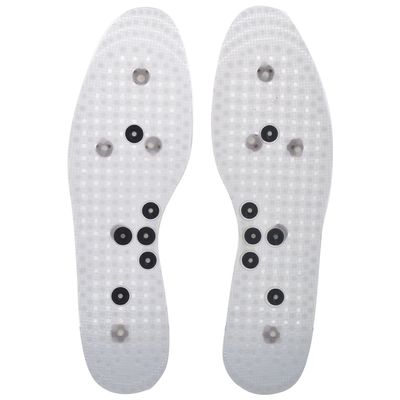 ACi Acupressure Health Care India Unisex Magnetic Shoe Insole Comfort Pads for Foot Massage - White