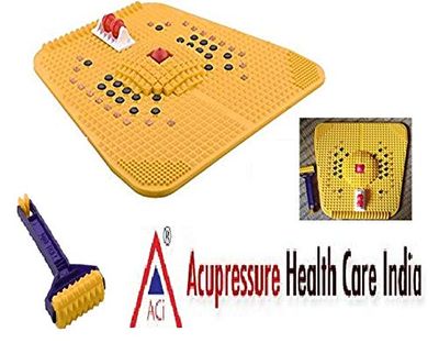ACi Acupressure Health Care India Power Mat with Magnets and Pyramids for Pain Relief Foot Mat - 3000