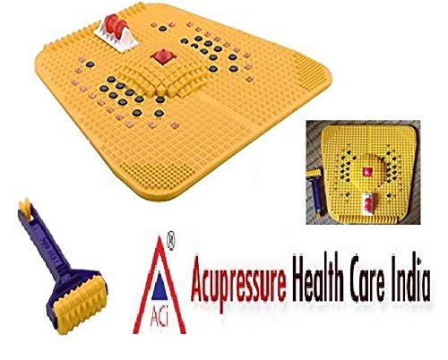 ACi Acupressure Health Care India Power Mat with Magnets and Pyramids for Pain Relief Foot Mat - 3000