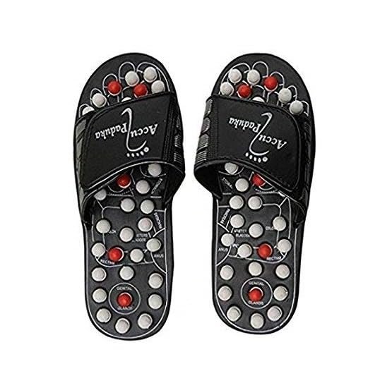 ACi Acupressure Health Care India Foot Massager Jade Stone Acupoint Massage Slippers for Men and Women