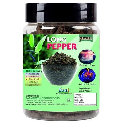 Pmw - Jar Pack - Long Pepper- Pippali - Lindi Pippar - Piper Longum -  - 100 Grams