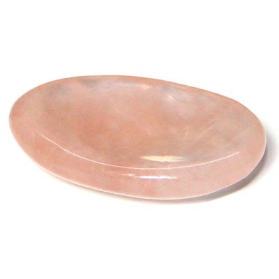 Nature's Crest Rose Quartz Worry Stone Palm Stone Thumb Stone 20MM x 35MM Metaphysical Energy Healing Meditation Chakra Reiki Tool Gemstone Crystal Spiritual Stone Gifts