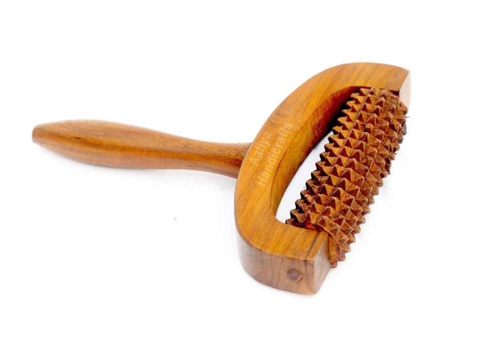 AAFIYA HANDICRAFTS Wooden Hand Powered Hand And Leg Massager Natural Therapeutic Wooden Roller For Relaxation And Stress Relief