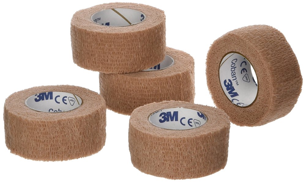3M - 27119 Coban Self- Adherent Wrap, 1"x 5yds, Pack of 5 Rolls