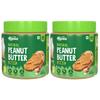 ALPINO Natural Peanut Butter Crunch Unsweetened 800g (Pack of 2) 100% Roasted Peanuts - 30g Protein, No Added Sugar & Salt, Gluten Free  Plant Based view 1