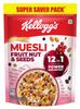 Kellogg's Muesli Crunchy Fruit And Nut, Multi-Grain Cereal, High In Iron, Vitamin B And Source Of Fibre, 750g view 1